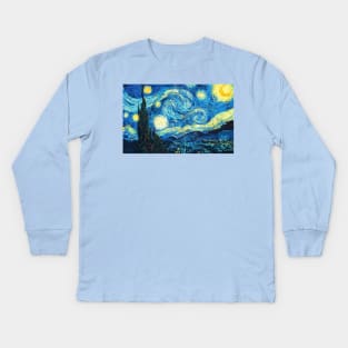 Van Gogh - Starry Night Kids Long Sleeve T-Shirt